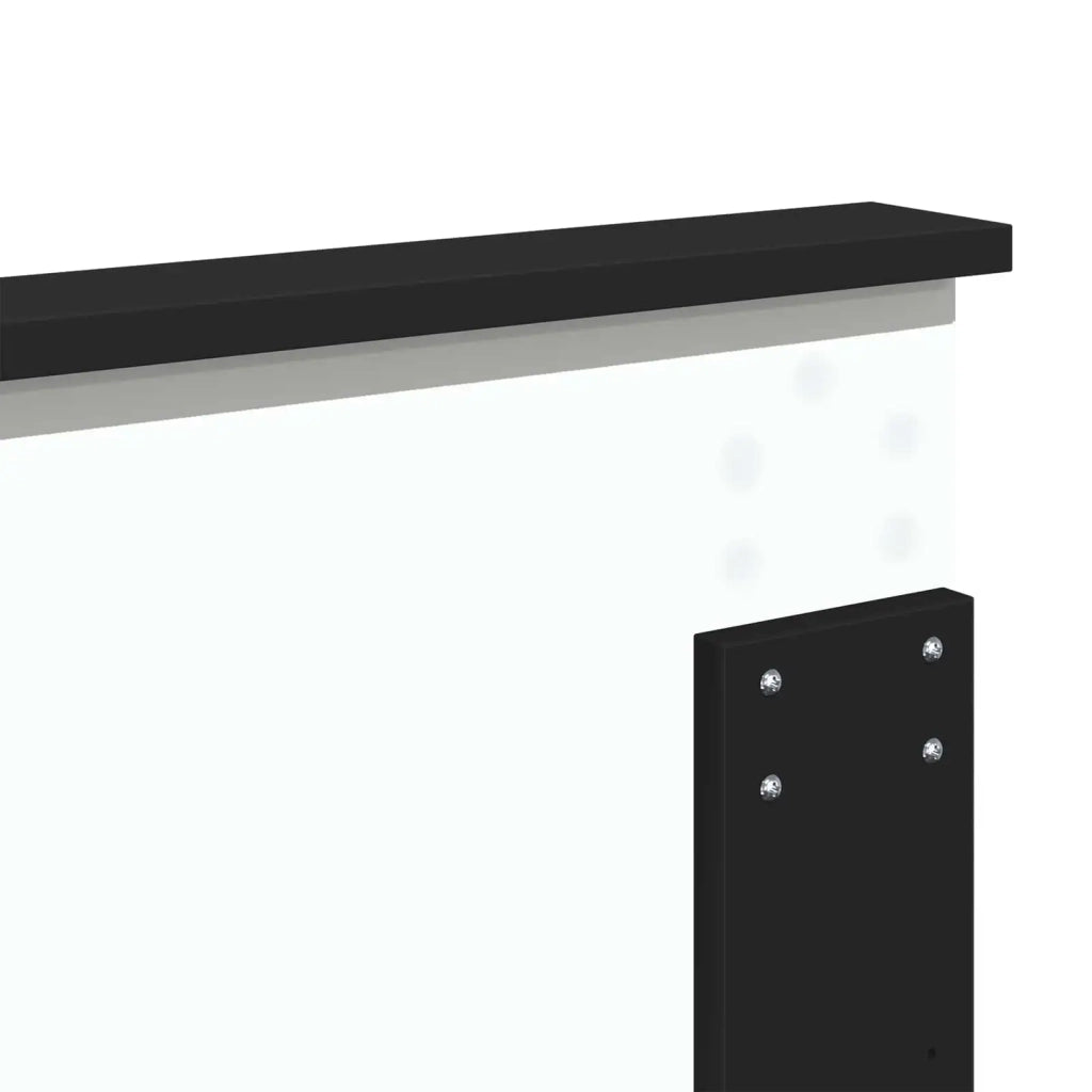 Testiera | Testata con Testiera | Testata Rovere Nero 140 cm Legno multistrato