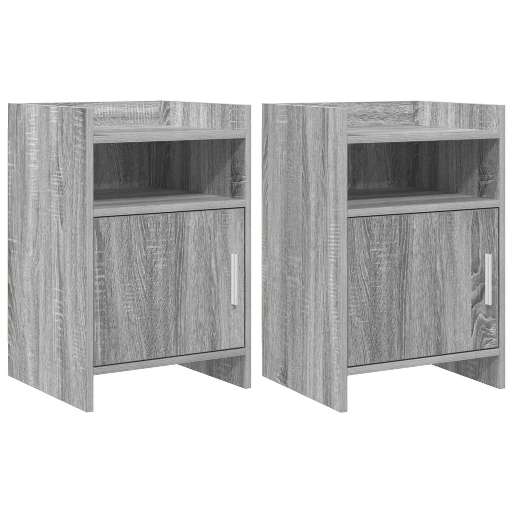 Comodini 2 pcs Sonoma grigio 40 x 36 x 60 cm 8011046