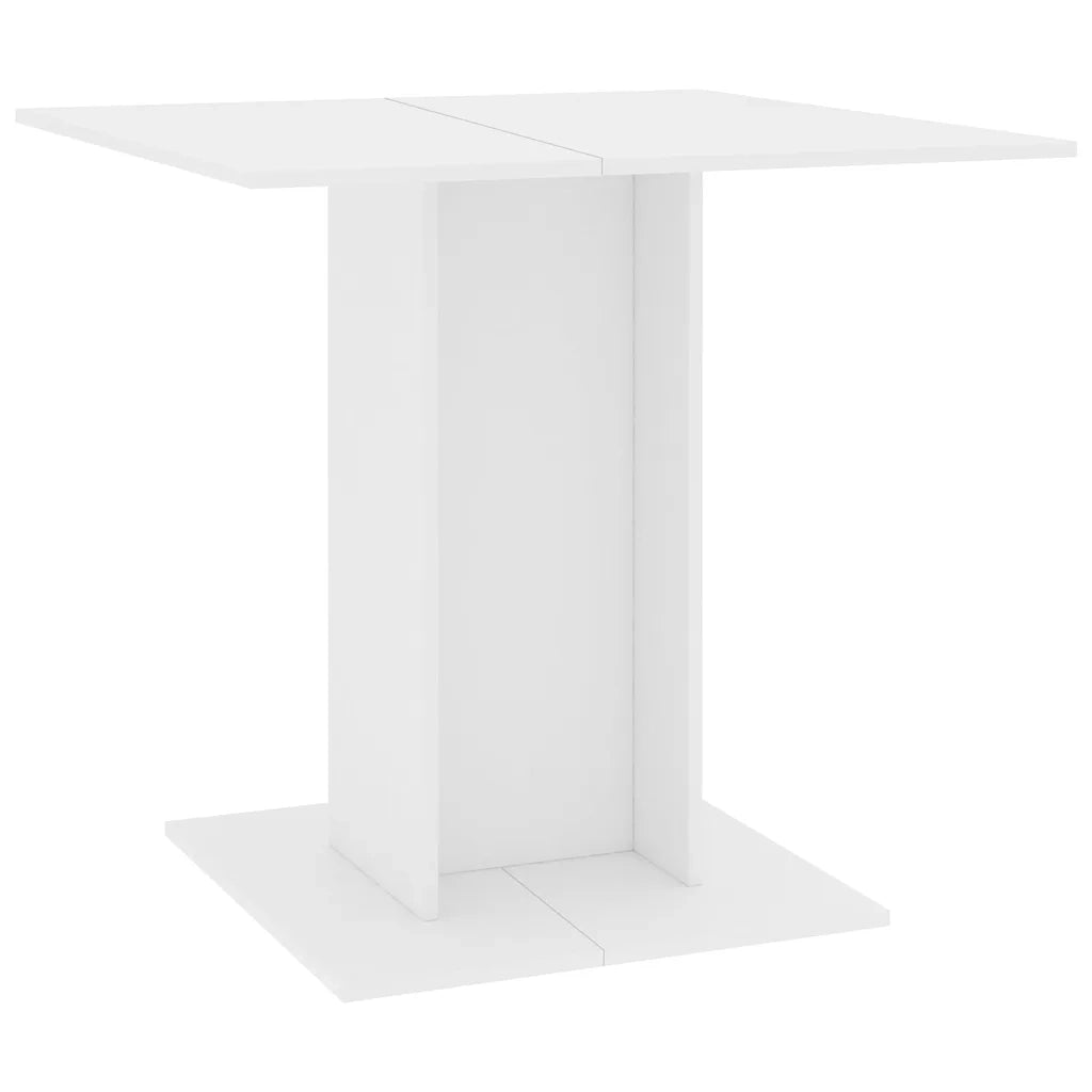 Tavolo da Pranzo | Tavolo da cucina Bianco 80x80x75 cm in Legno Multistrato