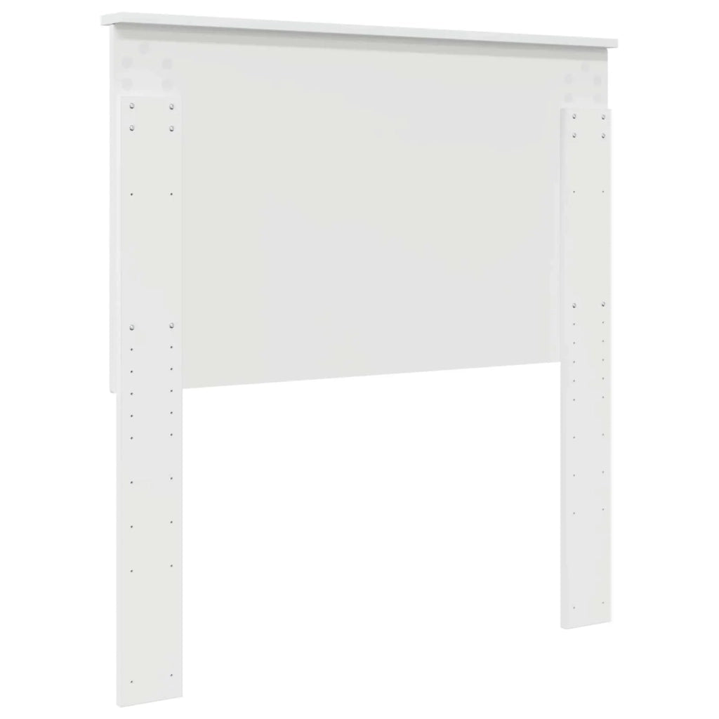 Testiera | Testata con Testiera | Testata Bianco Lucido 90 cm Legno multistrato