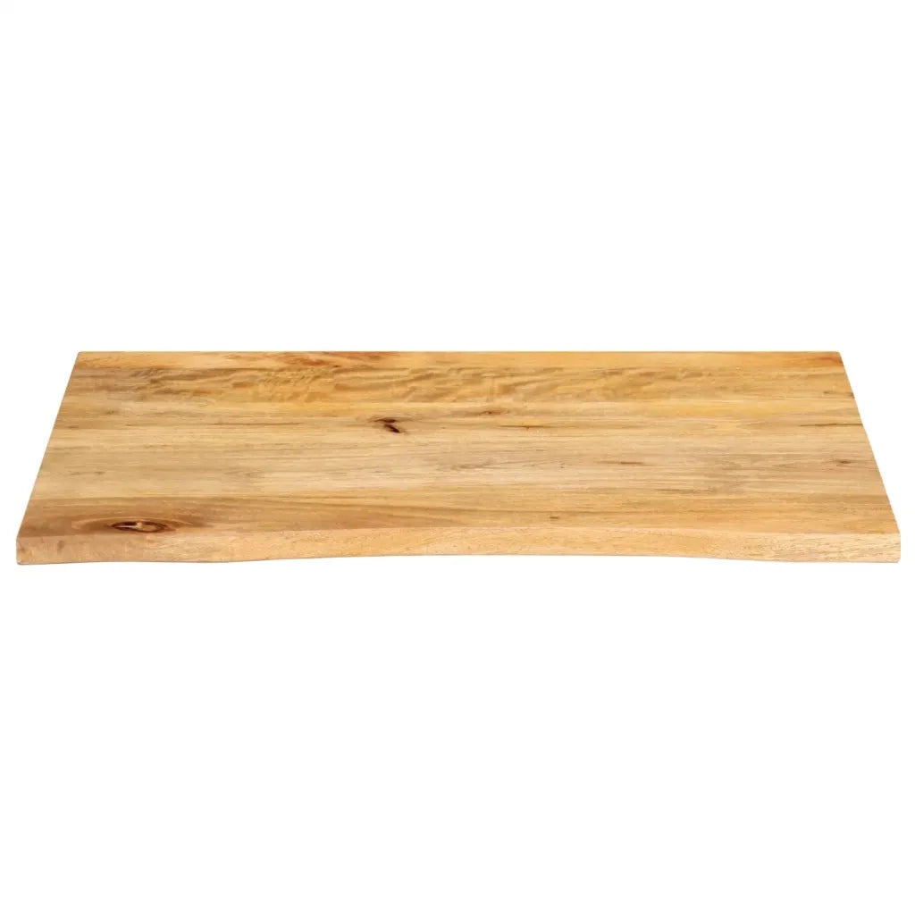 Piano Tavolo Bordi Vivi 80x60x2,5 cm in Legno Massello di Mango 370452