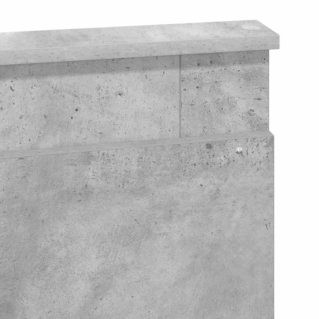 Testiera | Testata con Testiera | Testata Grigio cemento 160 cm Legno multistrato