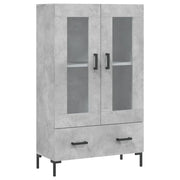 Credenza | Madia | Buffet da pranzo | Armadio da pranzo Grigio Cemento 69,5x31x115 cm in Legno Multistrato