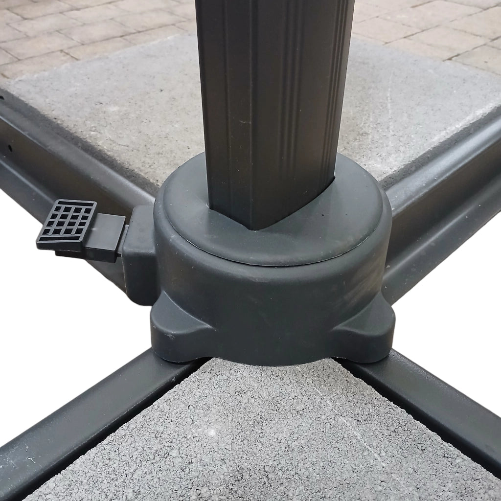 OMBRELLONE GIREVOLE 3X4M ECRU' CON BRACCIO LATERAL