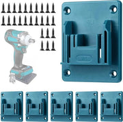 Kit di 6 supporti per strumenti per attacco a parete per trapani elettrici 18V 14.4V - Braccio di supporto per strumenti elettrici - Kit di fissaggio per strumenti elettrici
