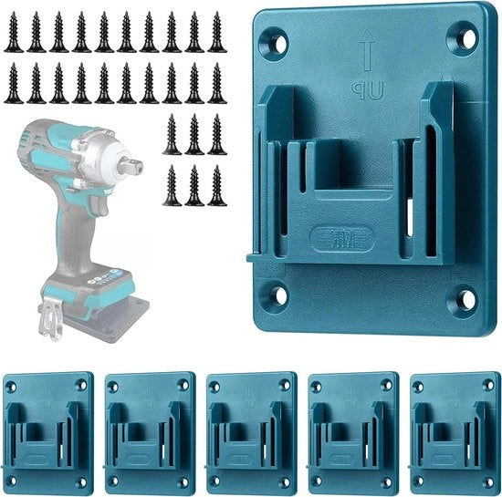 Kit di 6 supporti per strumenti per attacco a parete per trapani elettrici 18V 14.4V - Braccio di supporto per strumenti elettrici - Kit di fissaggio per strumenti elettrici