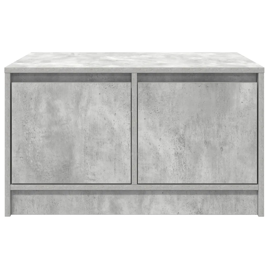 Tavolino da salotto | Tavolino da caff¨¨ | Tavolino da Soggiorno con Cassetti Grigio Cemento 70,5x70x40 cm