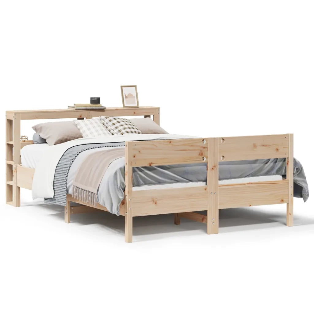 Letto senza Materasso 120x190 cm in Legno Massello di Pino
