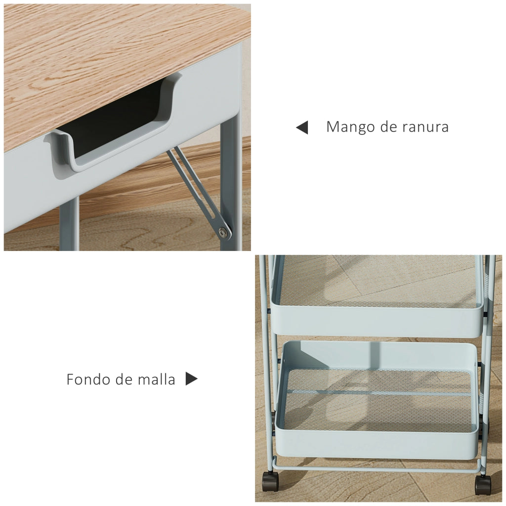 Tavolino rotondo con ruote ¨C Minimal ¨C Verde chiaro