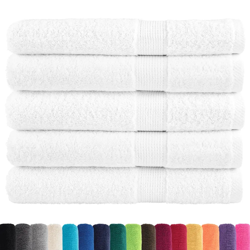 Asciugamani per sauna Premium SOLUND 50 pz | Teli per bagno Bianco 80x200 cm 600 g/m2