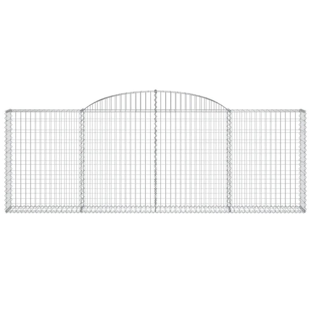 Cesti Gabbioni ad Arco 20 pz 300x30x100/120 cm Ferro Zincato 3146535