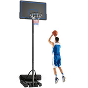 Canestro da Basket Regolabile 1,35-3,05 m ¨C Xylo ¨C Con Ruote e Base Zavorrabile, Blu