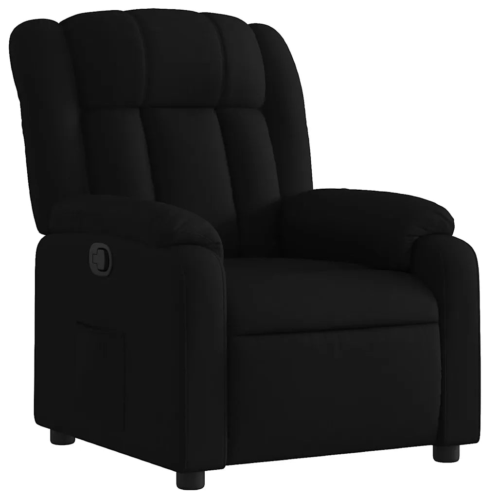 Poltrona reclinabile in tessuto nero 3205774