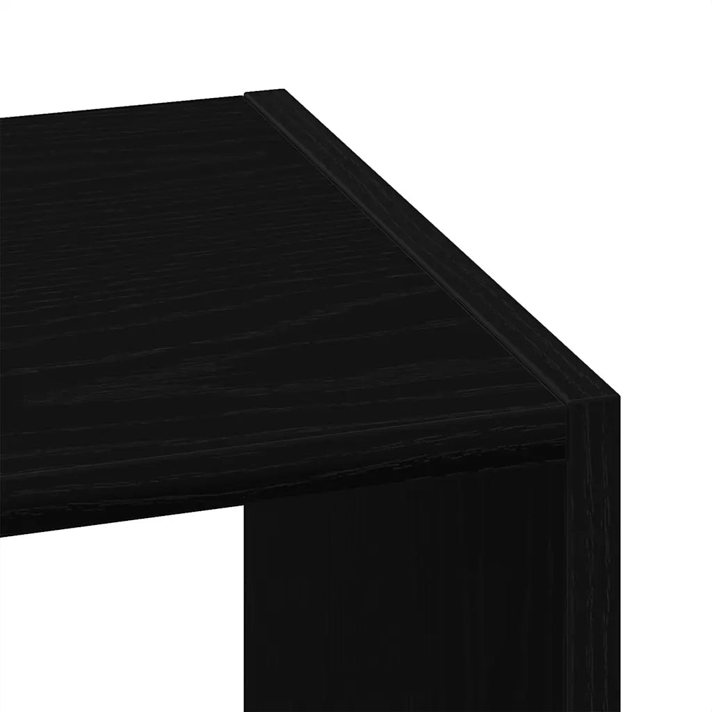 Librerie 2 pz Impilabili Rovere Nero 30x30x80 cm in Truciolato 858806