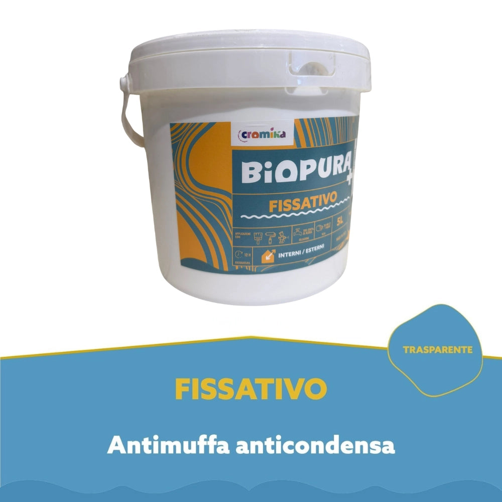 Fissativo antimuffa anticondensa alta concentrazione linea biopura cromika *** formato 5 lt, confezione 1