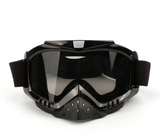 Visiera per motocicletta con protezione UV - Cinturino regolabile - Respirabile - Resistente ai graffi - Eterno - Dimensioni 200x110 mm - Occhiali da moto