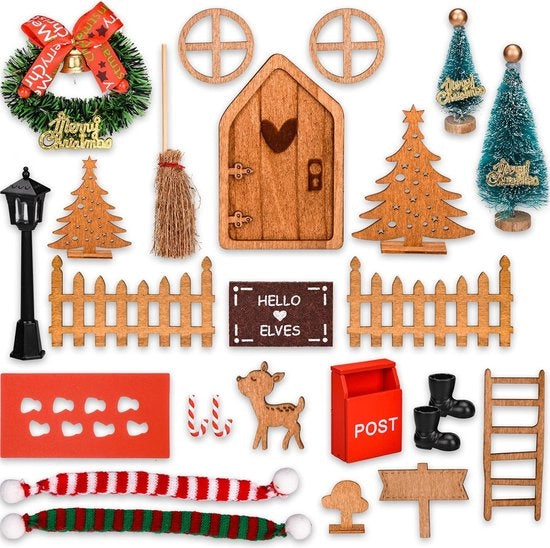 Accessori per porta segreta di Natale - set di accessori per porta segreta di Natale