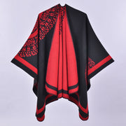 Sciarpa in cashmere con motivo a rombi geometrici
