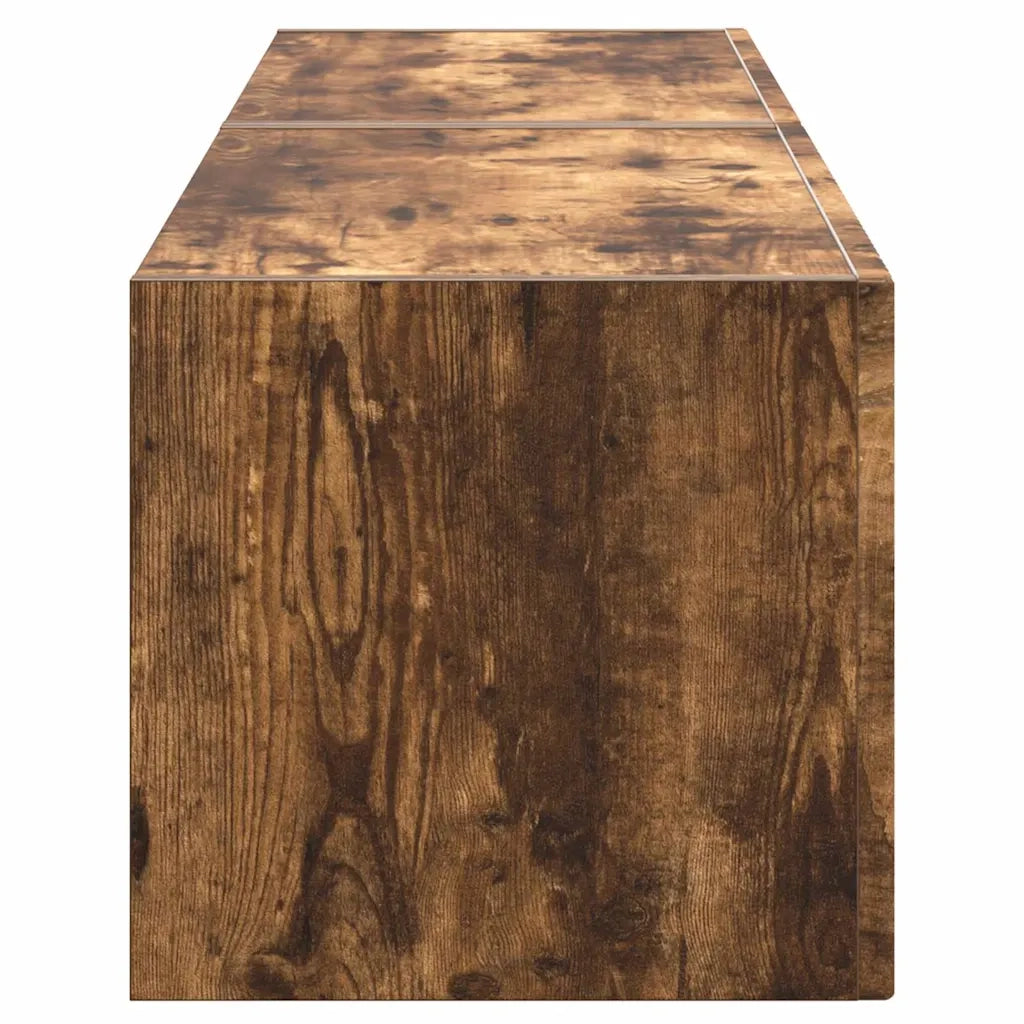 Mobile TV da parete 2 pz | Armadietto TV | Mobile Porta TV Rovere fum¨¦ 60 x 31 x 29,5 cm