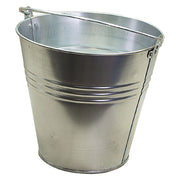 Secchio Lamiera Zincata Kasart Capacità 10 Litri Argento 26 x 26 x 23 cm