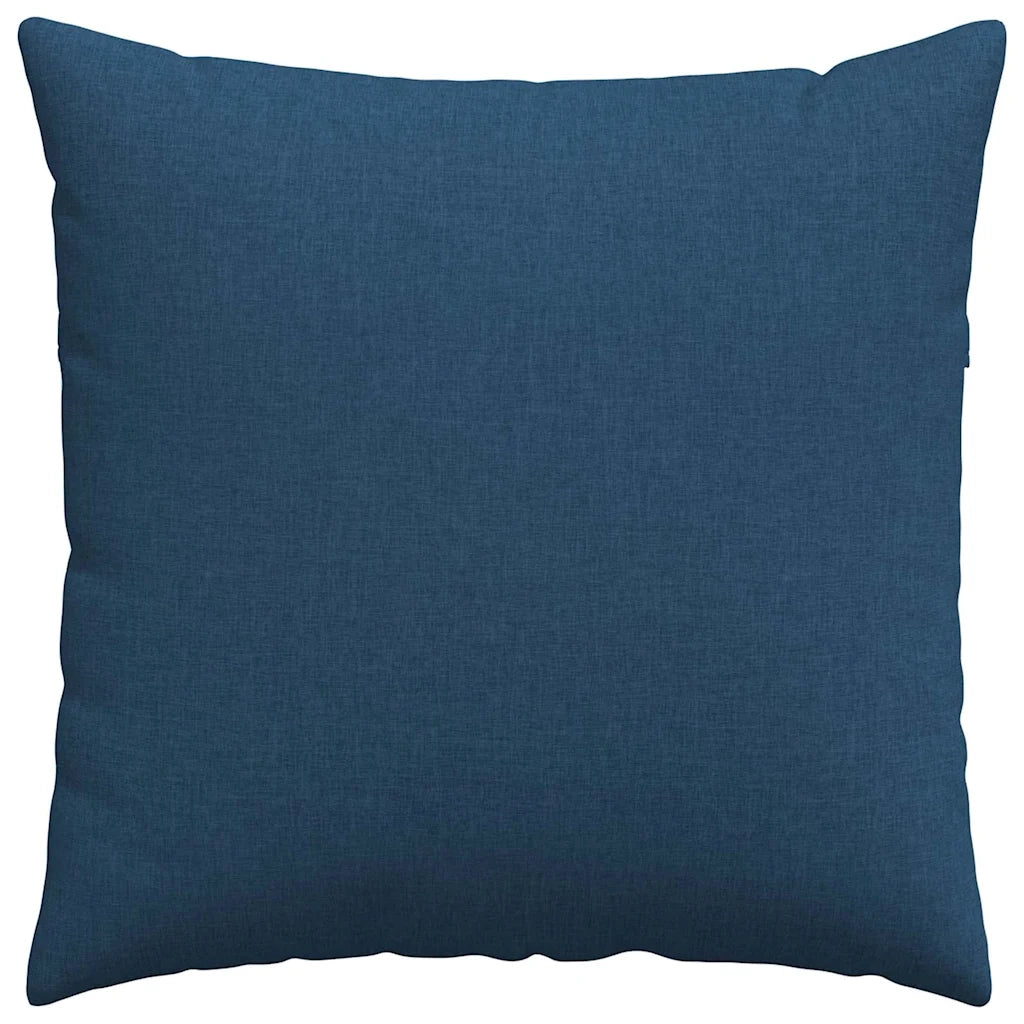 Cuscini da Divano 2 pz | Cuscini per sedie Blu 80 x 80 cm Tessuto