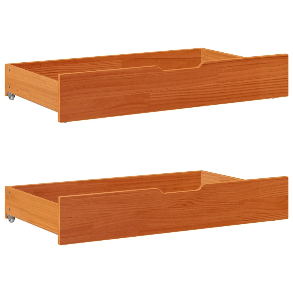 Letto senza Materasso Marrone Cera 140x190 cm in Legno di Pino