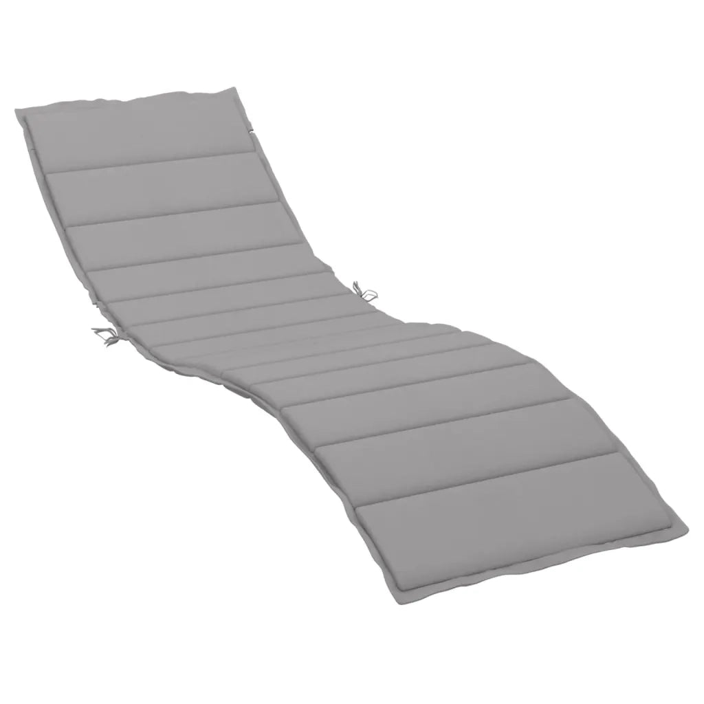 Cuscino per Lettino Grigio 200x70x3 cm in Tessuto Oxford 314219