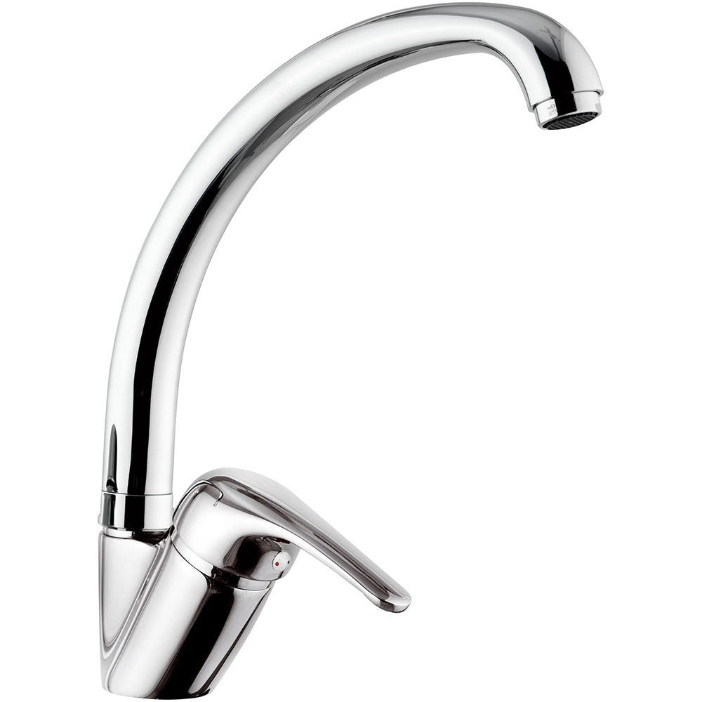 Trade Shop - Miscelatore Rubinetto Monocomando Lavabo Lavello Cucina Canna Alta Moderno -
