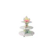 Alzata 3 livelli  in cartone per cupcake Ø 30 cm
