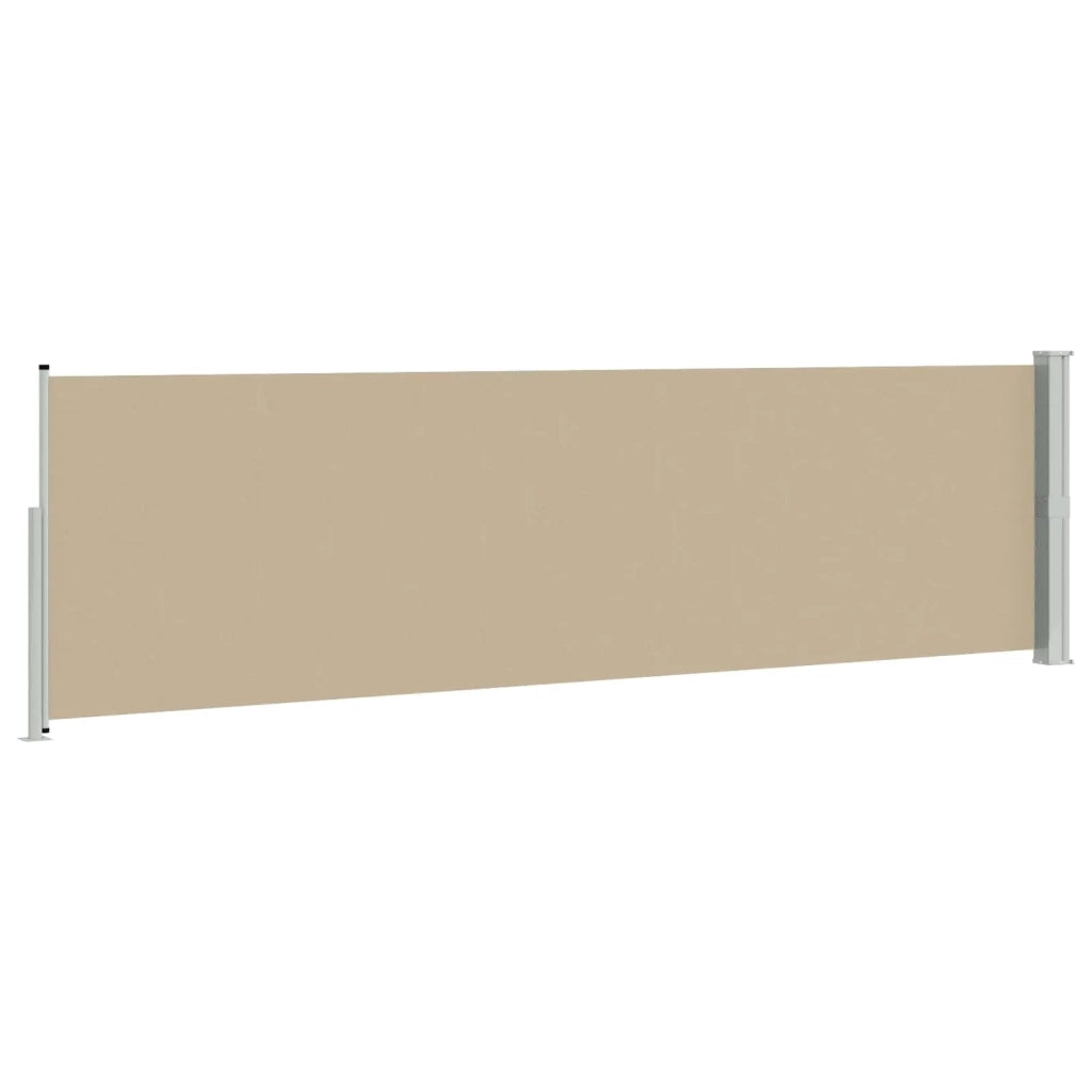 Tenda laterale retrattile-Tenda parasole per balcone Beige 600 x 117 cm Poliestere