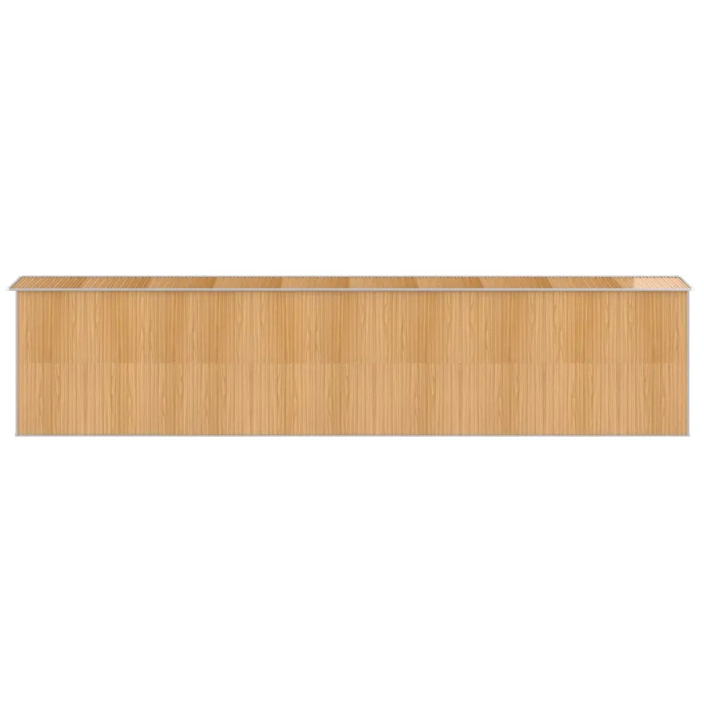 Capanno Giardino Marrone Chiaro 192x855x223 cm Acciaio Zincato 3147479
