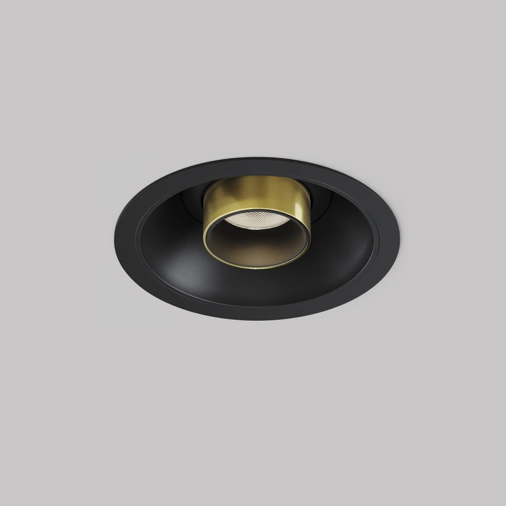 Maytoni Lampada da Incasso Focus T 1 luce LED integrato nero alluminio