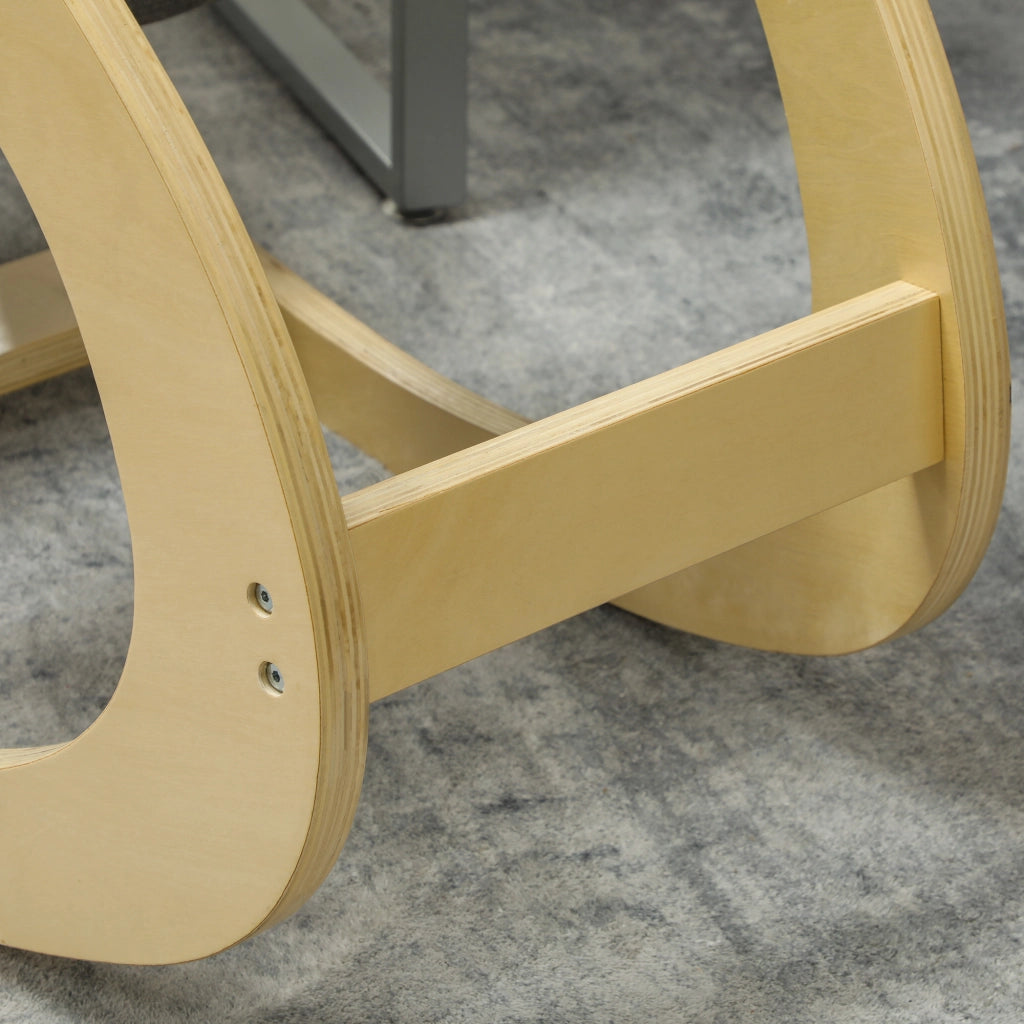 Sgabello ergonomico inginocchiato, sedia a dondolo inginocchiato, sedia da scrivania per ufficio domestico, per migliorare la postura, grigio