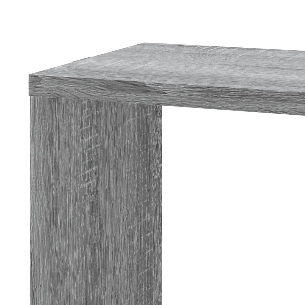 Scaffale Angolare Muro | Mensola a parete Grigio Sonoma 45x45x147 cm Multistrato