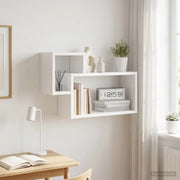 Scaffale da parete A parete Bianco 55 x 15 x 35 cm 8012108