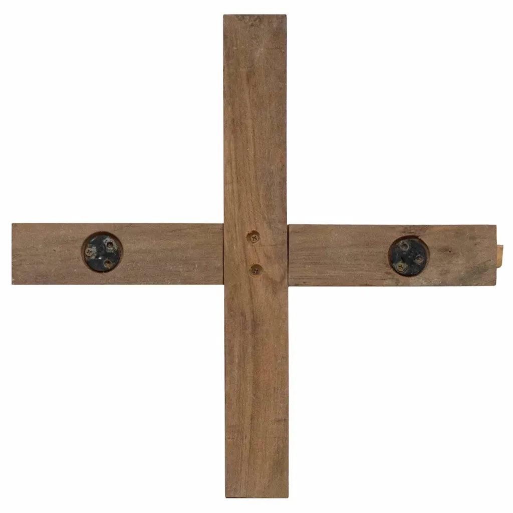 Albero di Natale Marrone 90 cm Legno massello di teak 42017926