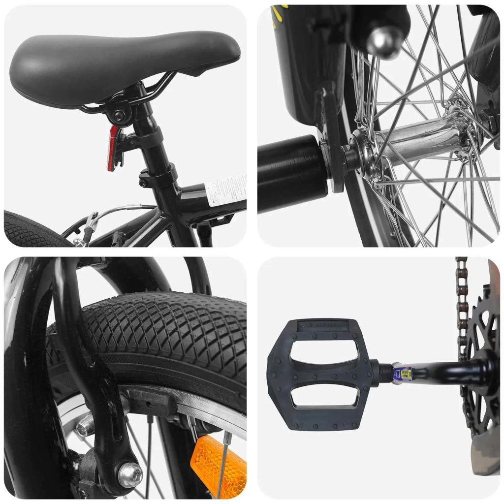 BMX 20 Pollici per oltre 9 anni Nero