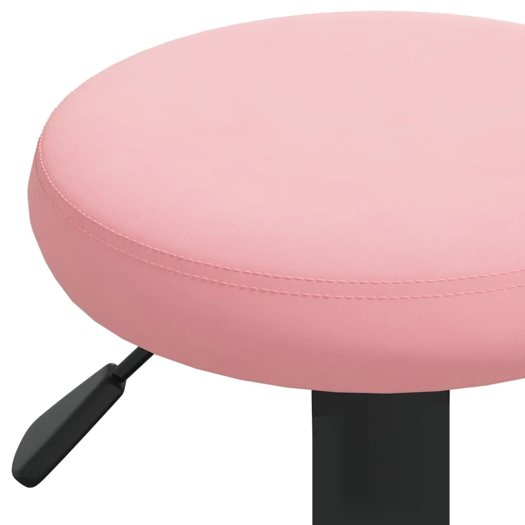 Sgabelli da Bar 2 pz Rosa in Velluto 333148
