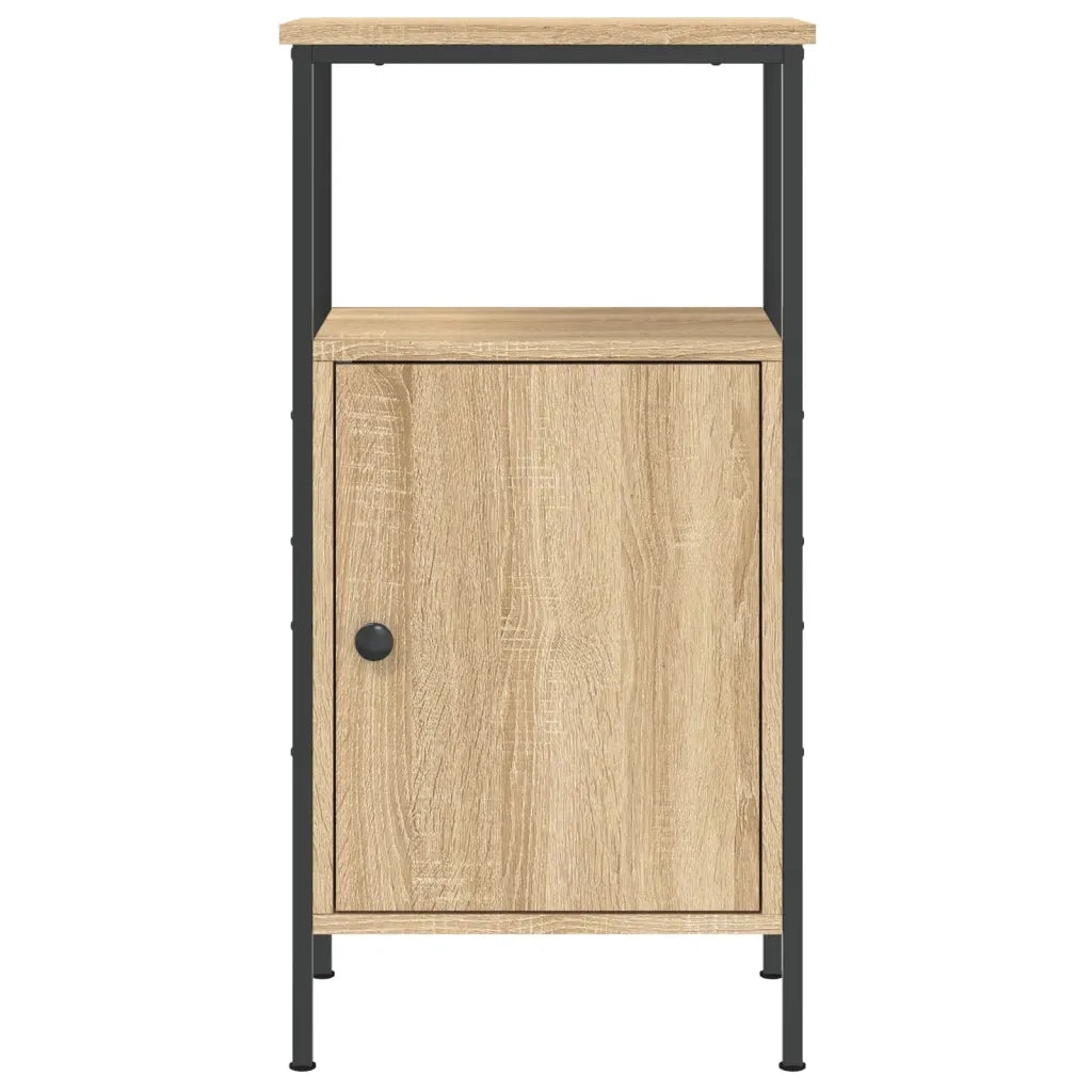 Comodino-Tavolino da notte Rovere Sonoma 41x31x80 cm in Legno Multistrato