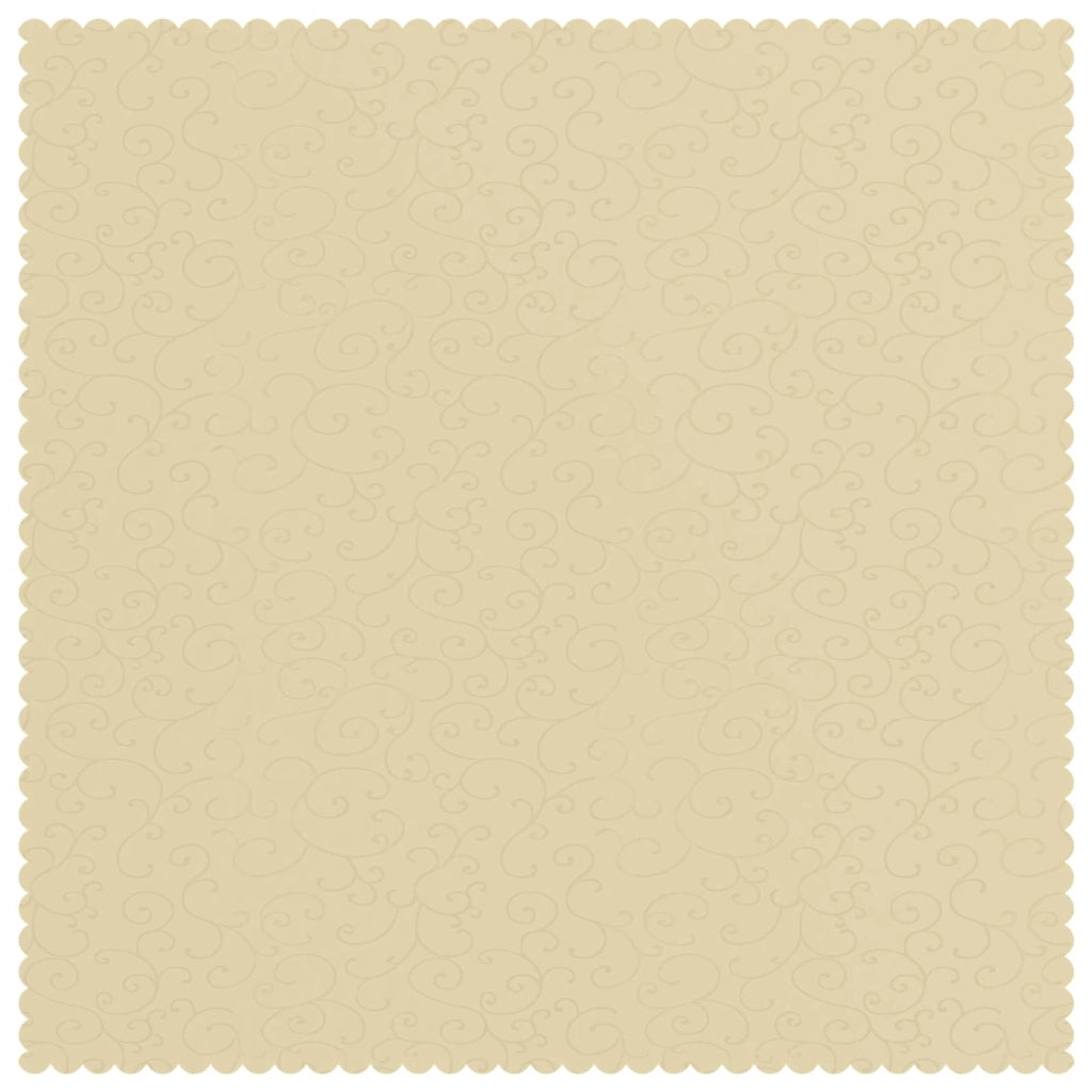 Tovaglia da Tavolo 5 pz Quadrato Bianco Crema 90 x 90 cm 42040412