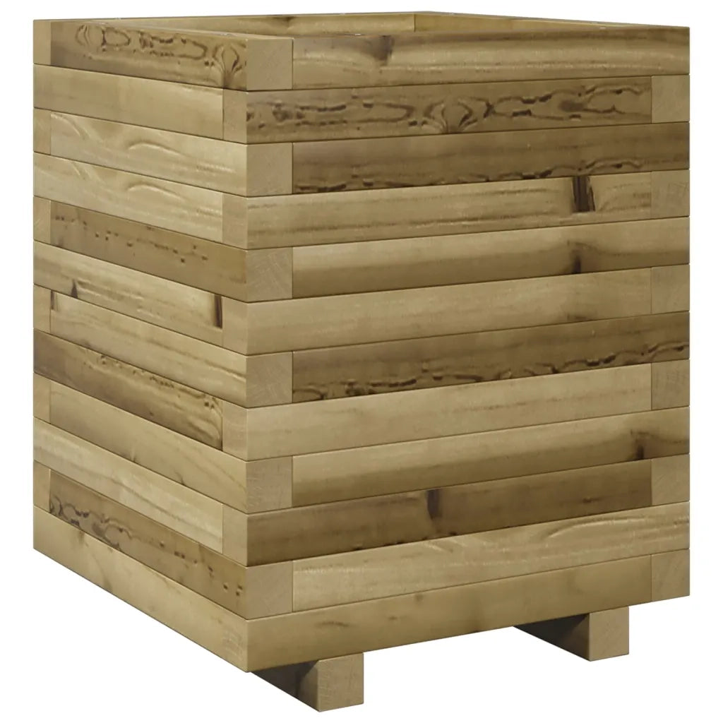 Fioriera da Giardino-Vaso da Esterno 40x40x49,5 cm in Legno di Pino Impregnato