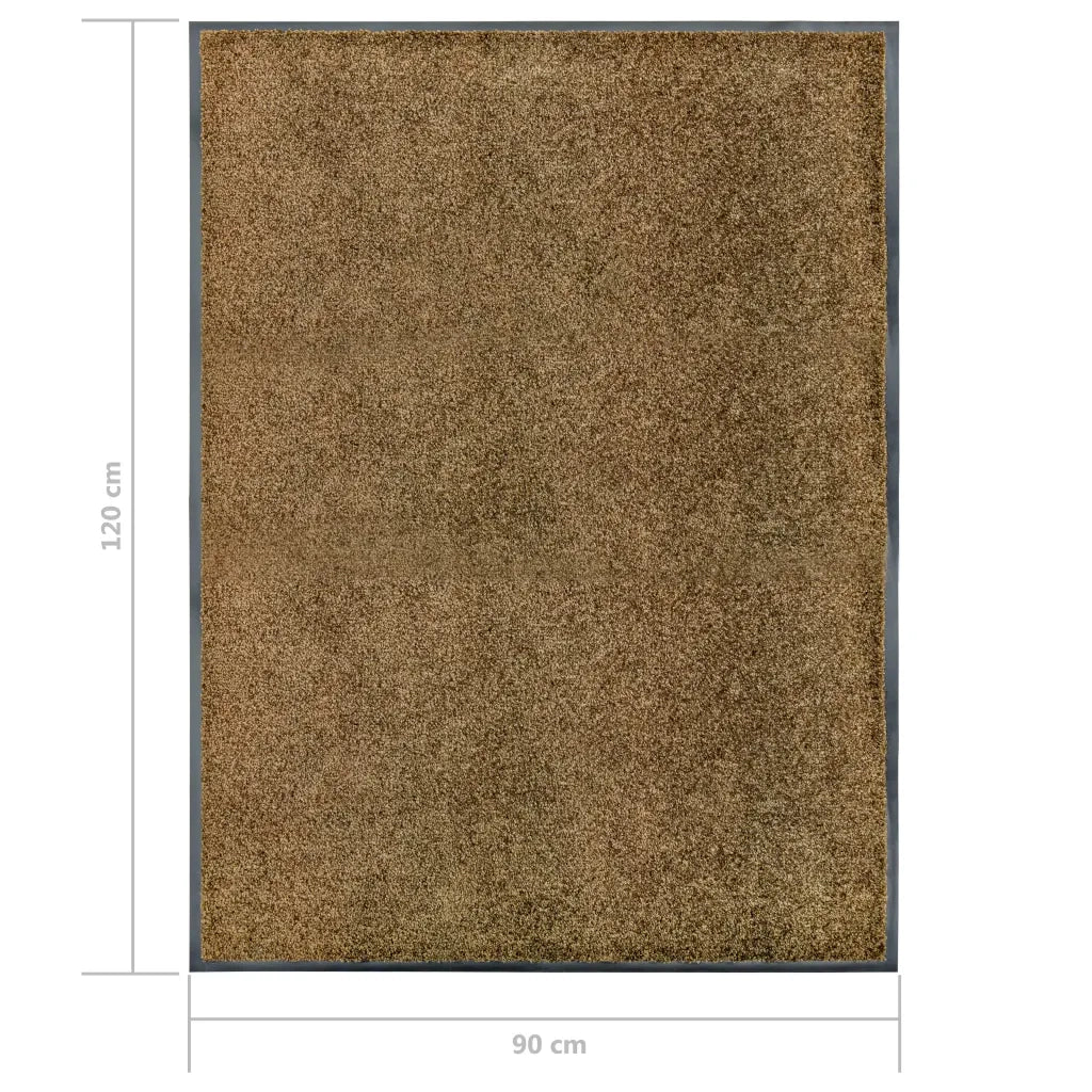 Zerbino | Tappetino Lavabile Marrone 90x120 cm