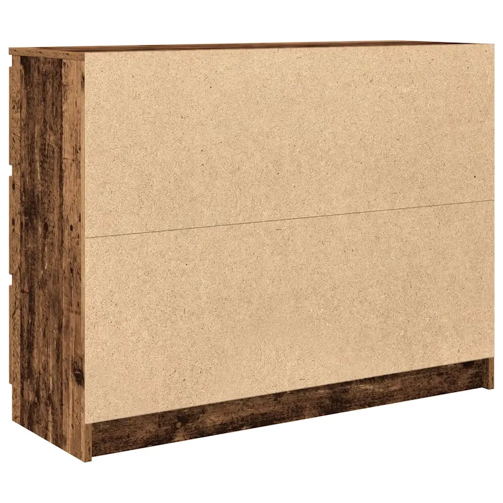 Credenza | Madia | Buffet da pranzo | Armadio da pranzo Legno Antico 100x35x76 cm in Legno Multistrato