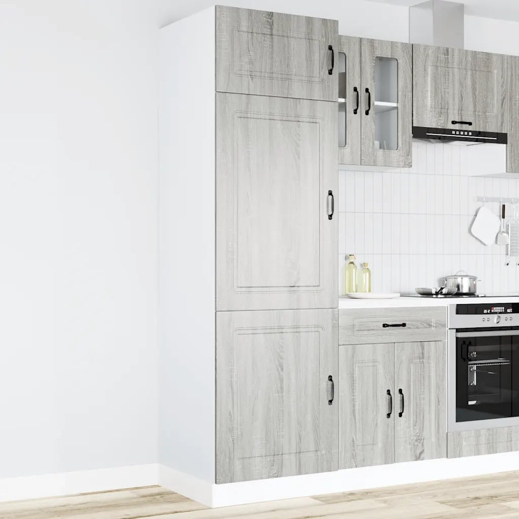 Pensile da cucina | Armadio da Cucina Kalmar Grigio Sonoma in Legno Multistrato