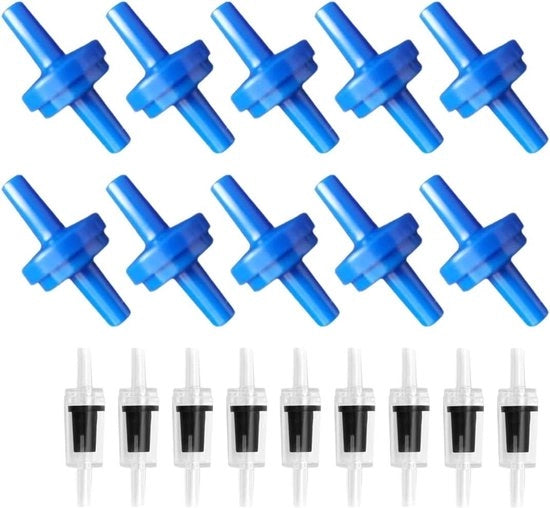 20 pezzi di valvola di ritorno in plastica a ritorno a 4 mm di valvola di ritorno a getto di acqua