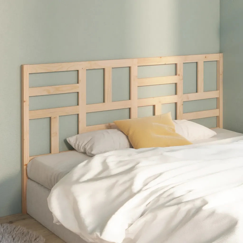 Testiera per Letto-Testata-Testiera Decorativa 206x4x104 cm in Legno Massello di Pino 792395