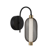 Applique Marco Italux nera moderna LED 6W 3000K calda