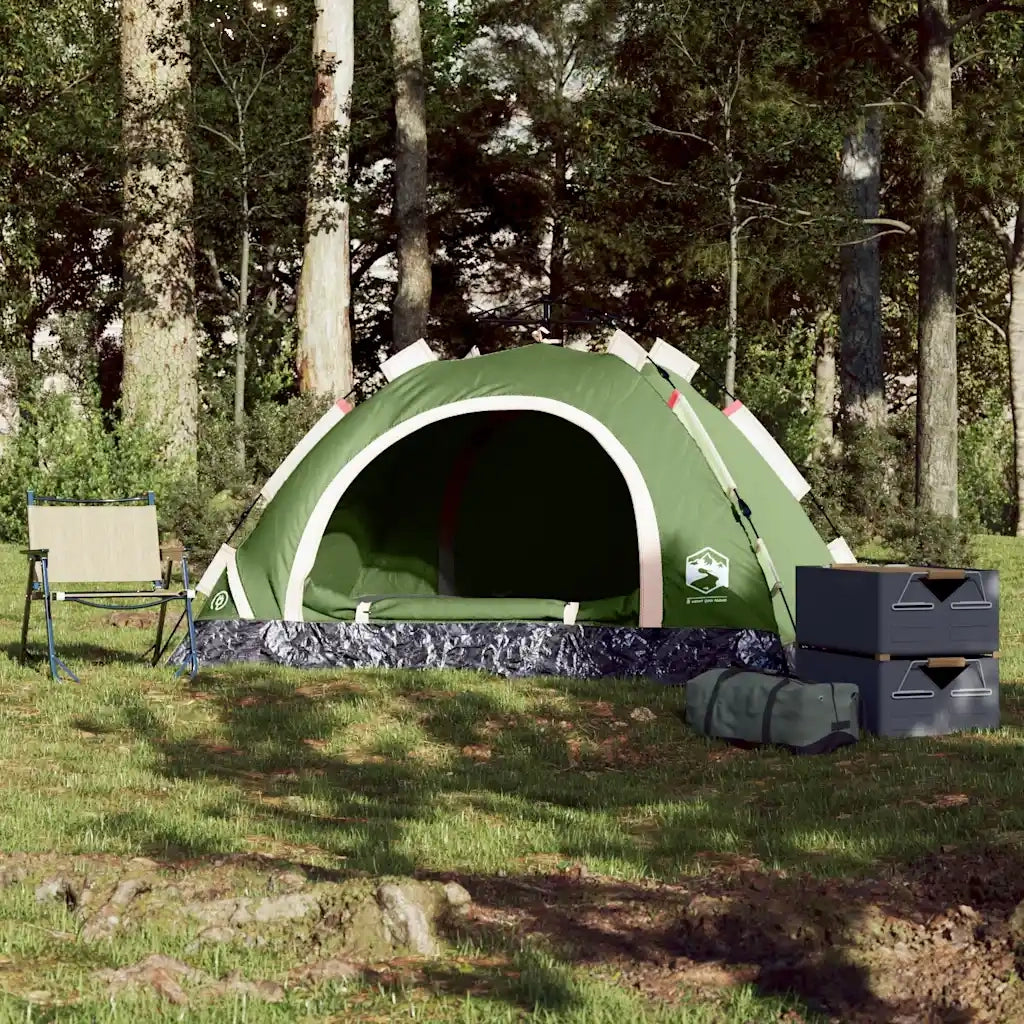 Tenda da campeggio | Tenda da campo 2 Persone Verde a Rilascio Rapido
