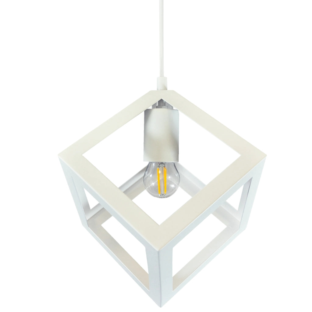 Lampadario Polux Sweden bianco metallo 3xE27