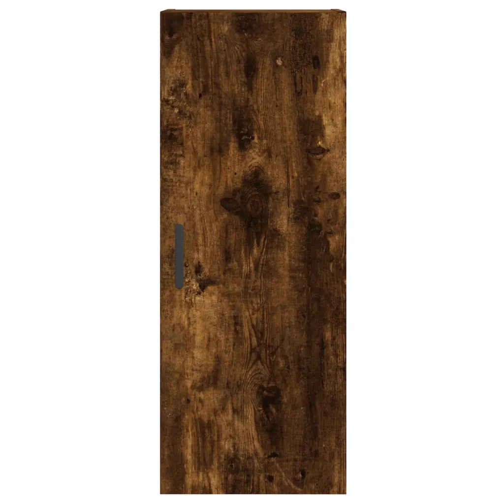 Credenza-Buffet-Armadio da cucina Rovere Fumo 34,5x34x180 cm in Legno Multistrato 921559